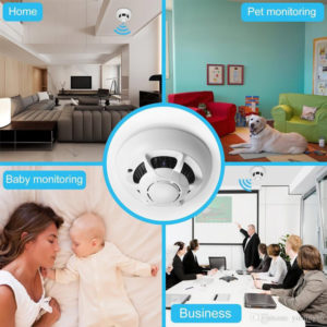 Κρυφή κάμερα τύπου ανιχνευτή καπνού SPY-013, Full HD, Wi-Fi, λευκή | Κλειστό Κύκλωμα CCTV | elabstore.gr