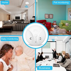 Κρυφή κάμερα τύπου ανιχνευτή καπνού SPY-014, Full HD, Wi-Fi, λευκή | Κλειστό Κύκλωμα CCTV | elabstore.gr