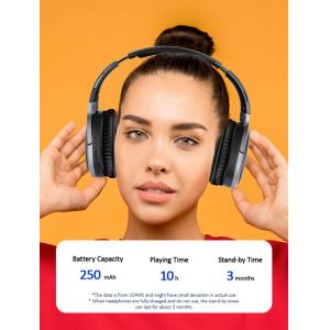 USAMS bluetooth headphones US-YN001, wireless & wired, 40mm, μαύρα | Αξεσουάρ κινητών | elabstore.gr