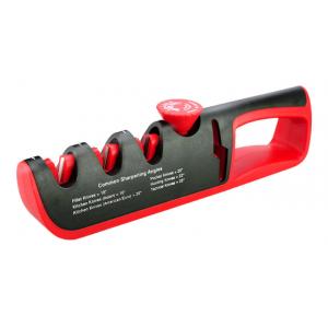 Ακονιστήρι μαχαιριών TOOL-0039, 4 επιπέδων, μαύρο-κόκκινο | Οικιακές & Προσωπικές Συσκευές | elabstore.gr