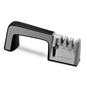 Ακονιστήρι μαχαιριών TOOL-0040, 4 επιπέδων, μαύρο-γκρι | Οικιακές & Προσωπικές Συσκευές | elabstore.gr