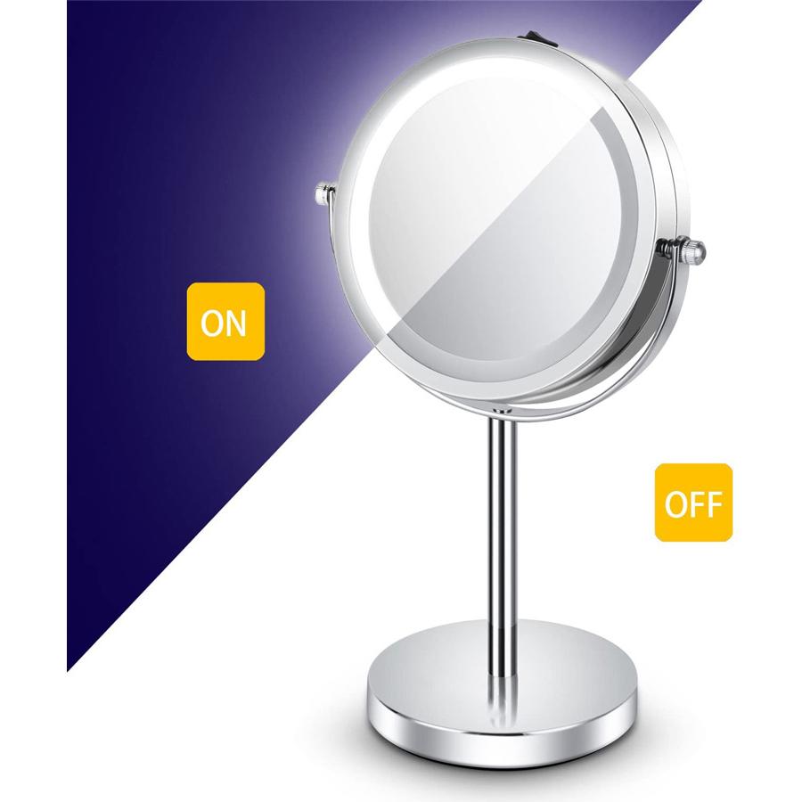 Καθρέφτης δύο όψεων TOOL-0041, με φωτισμό LED, 10x zoom, ασημί | eLabstore.gr Καθρέφτης δύο όψεων TOOL-0041, με φωτισμό LED, 10x zoom, ασημί | Οικιακές & Προσωπικές Συσκευές | elabstore.gr