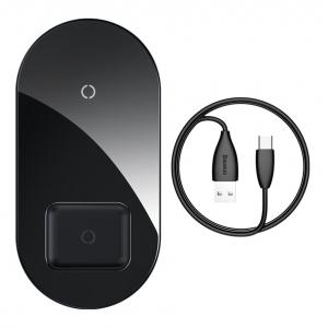 BASEUS διπλός ασύρματος φορτιστής Simple WXJK-01, USB Type-C, 15W | Αξεσουάρ κινητών | elabstore.gr
