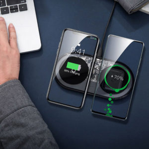 BASEUS διπλός ασύρματος φορτιστής Simple WXJK-01, USB Type-C, 15W | Αξεσουάρ κινητών | elabstore.gr
