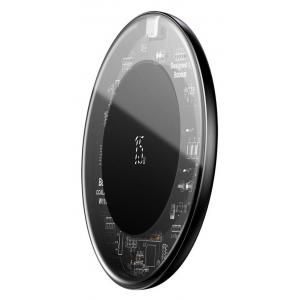 BASEUS ασύρματος φορτιστής Simple WXJK-BA02, USB Type-C, 15W, διάφανος | Αξεσουάρ κινητών | elabstore.gr