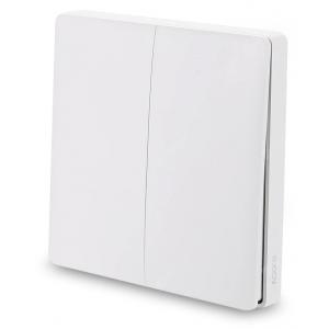 AQARA Smart διπλός διακόπτης WXKG02LM, Zigbee, λευκός | Οικιακές & Προσωπικές Συσκευές | elabstore.gr