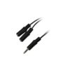 0.15M Mini 3.5mm M- 2x Mini 3.5mm F Nickel EB257 | Ήχου & Εικόνας | elabstore.gr