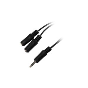 0.15M Mini 3.5mm M- 2x Mini 3.5mm F Nickel EB257 | Ήχου & Εικόνας | elabstore.gr