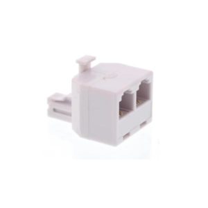 Adaptor Rj11-6P4C 1αρσενικό/2θηλυκά (Παράλληλα) Well TEL-0007WE-WL | Δικτυακά & Τηλεφωνίας | elabstore.gr
