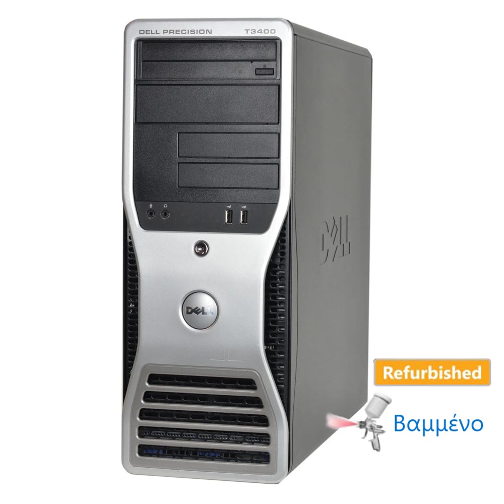 Dell T3400 Tower C2Q-Q6700/4GB DDR2/250GB/Ati 1GB/DVD Grade A+ Workstation Refurbished PC | eLabstore.gr Dell T3400 Tower C2Q-Q6700/4GB DDR2/250GB/Ati 1GB/DVD Grade A+ Workstation Refurbished PC | Refurbished | elabstore.gr
