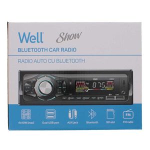 Well Ραδιόφωνο αυτοκινήτου με Bluetooth RADIO-CAR-SHOW-WL | Εικόνα/Ήχος | elabstore.gr