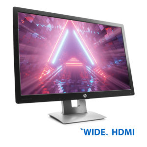 Used Monitor E242 IPS/HP/24”/1920x1200/Wide/Silver/Black/VGA & HDMI & DisplayPort & USB HUB | Refurbished | elabstore.gr