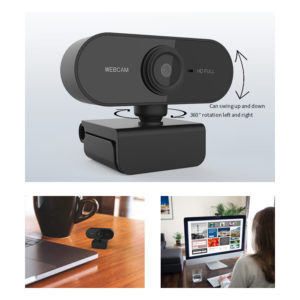 USB Web HD Κάμερα με μικρόφωνο 1080P PC-W1 | Περιφερειακά | elabstore.gr