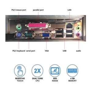 Σύστημα POS Capacitive toush 15" Intel® Celeron J1900 2.00GHz /4GB DDR3/64GB SSD/ALFA 0090S Red/Blac | eLabstore.gr Σύστημα POS Capacitive toush 15