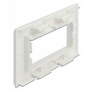 DELOCK module βάση πρίζας Easy 45 81316, 130 x 80 mm, λευκό | Τροφοδοσία Ρεύματος | elabstore.gr