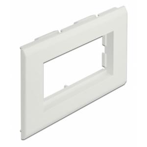 DELOCK module βάση πρίζας Easy 45 81316, 130 x 80 mm, λευκό | Τροφοδοσία Ρεύματος | elabstore.gr