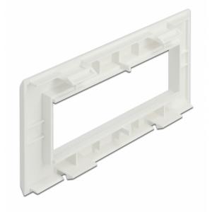 DELOCK module βάση πρίζας Easy 45 81317, 175x80mm, λευκό | Τροφοδοσία Ρεύματος | elabstore.gr