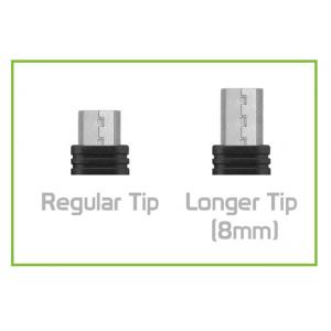 POWERTECH καλώδιο USB σε Micro USB CAB-U129, 8mm tip, 1.5m, μαύρο | Αξεσουάρ κινητών | elabstore.gr