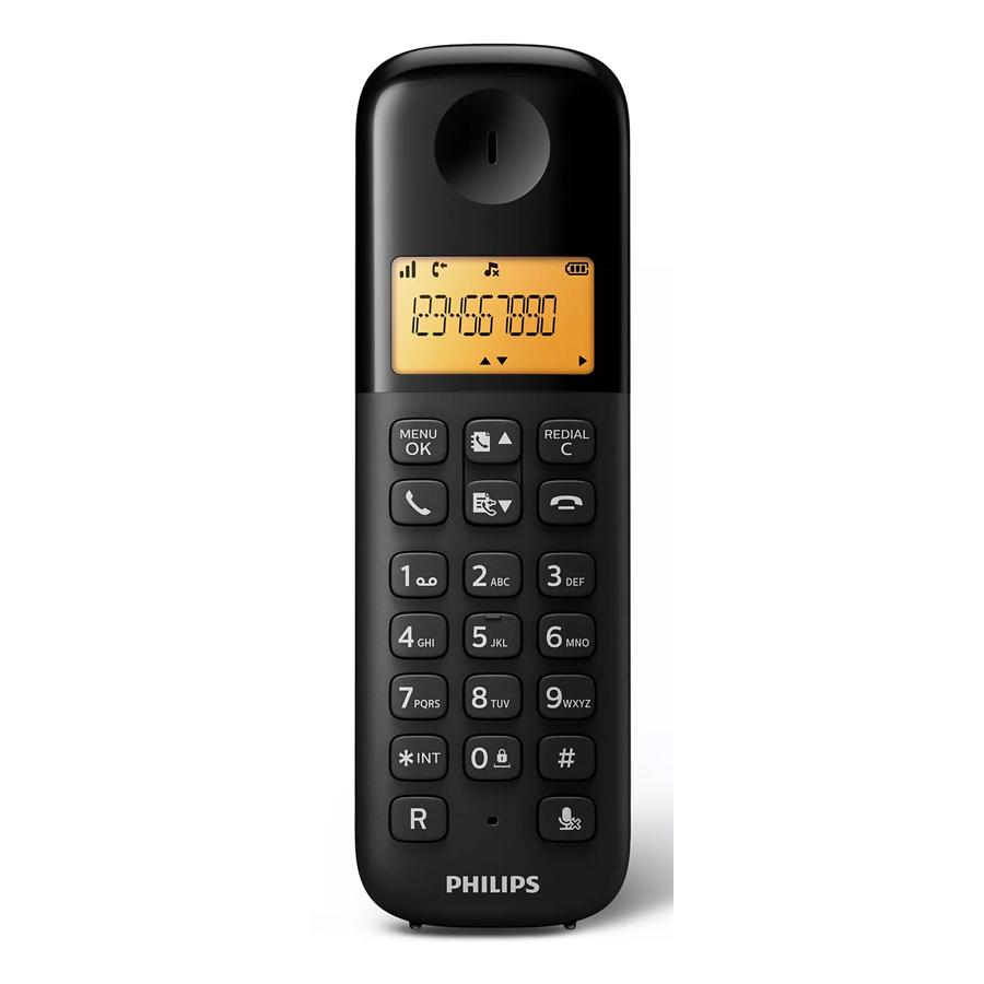 PHILIPS ασύρματο τηλέφωνο D1601B/34, με ελληνικό μενού, μαύρο | eLabstore.gr PHILIPS ασύρματο τηλέφωνο D1601B/34, με ελληνικό μενού, μαύρο | Τηλεφωνία | elabstore.gr