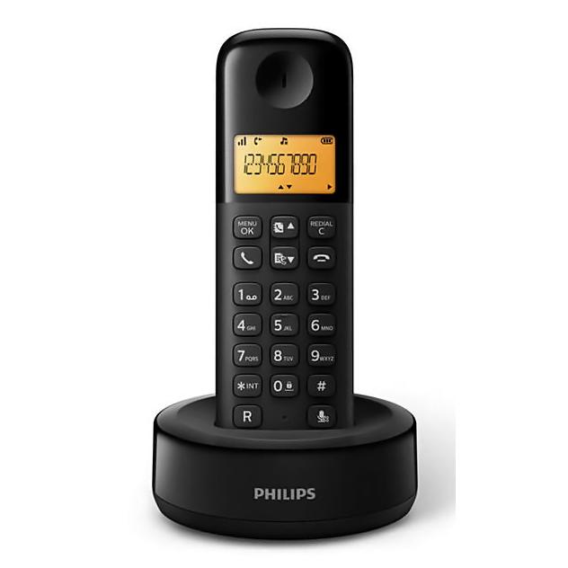 PHILIPS ασύρματο τηλέφωνο D1601B/34, με ελληνικό μενού, μαύρο | eLabstore.gr PHILIPS ασύρματο τηλέφωνο D1601B/34, με ελληνικό μενού, μαύρο | Τηλεφωνία | elabstore.gr