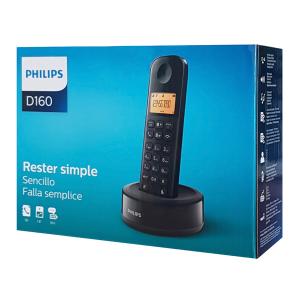 PHILIPS ασύρματο τηλέφωνο D1601B/34, με ελληνικό μενού, μαύρο | eLabstore.gr PHILIPS ασύρματο τηλέφωνο D1601B/34, με ελληνικό μενού, μαύρο | eLabstore.gr
