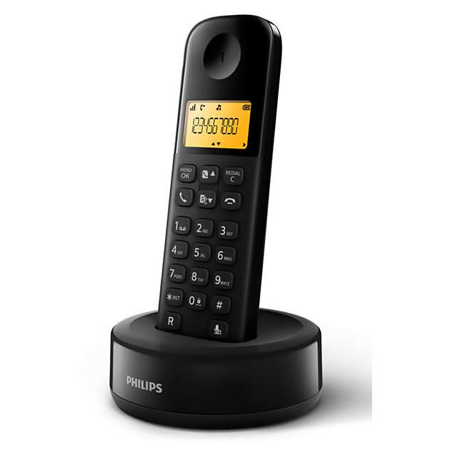 PHILIPS ασύρματο τηλέφωνο D1601B/34, με ελληνικό μενού, μαύρο | eLabstore.gr PHILIPS ασύρματο τηλέφωνο D1601B/34, με ελληνικό μενού, μαύρο | Τηλεφωνία | elabstore.gr