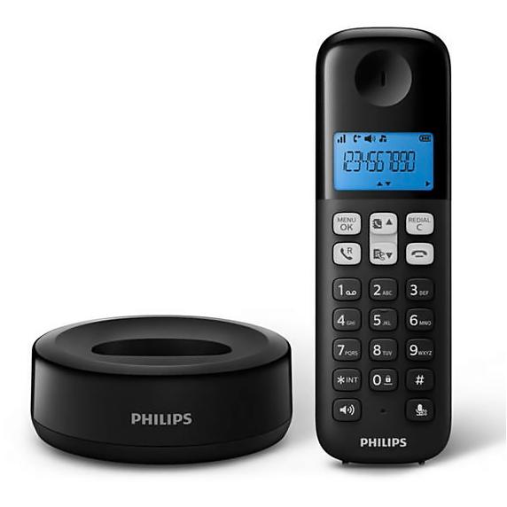 PHILIPS ασύρματο τηλέφωνο D1611B/34, με ελληνικό μενού, μαύρο | eLabstore.gr PHILIPS ασύρματο τηλέφωνο D1611B/34, με ελληνικό μενού, μαύρο | Τηλεφωνία | elabstore.gr