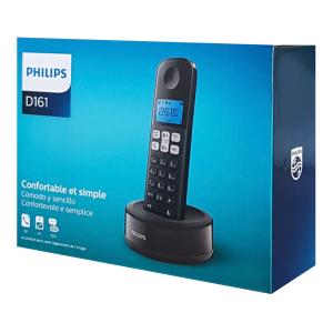 PHILIPS ασύρματο τηλέφωνο D1611B/34, με ελληνικό μενού, μαύρο | eLabstore.gr PHILIPS ασύρματο τηλέφωνο D1611B/34, με ελληνικό μενού, μαύρο | Τηλεφωνία | elabstore.gr