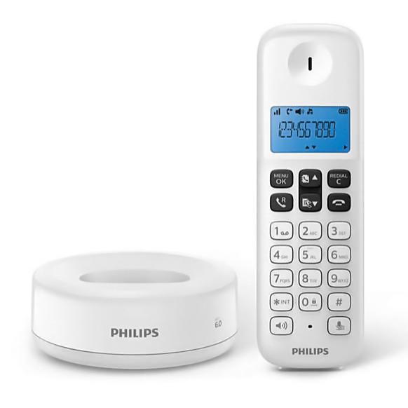 PHILIPS ασύρματο τηλέφωνο D1611B/34, με ελληνικό μενού, λευκό | eLabstore.gr PHILIPS ασύρματο τηλέφωνο D1611B/34, με ελληνικό μενού, λευκό | Τηλεφωνία | elabstore.gr