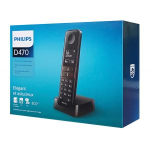 PHILIPS ασύρματο τηλέφωνο D4701B/34, με ελληνικό μενού, μαύρο | eLabstore.gr PHILIPS ασύρματο τηλέφωνο D4701B/34, με ελληνικό μενού, μαύρο | Τηλεφωνία | elabstore.gr