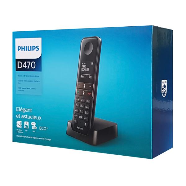 PHILIPS ασύρματο τηλέφωνο D4701B/34, με ελληνικό μενού, μαύρο | eLabstore.gr PHILIPS ασύρματο τηλέφωνο D4701B/34, με ελληνικό μενού, μαύρο | Τηλεφωνία | elabstore.gr