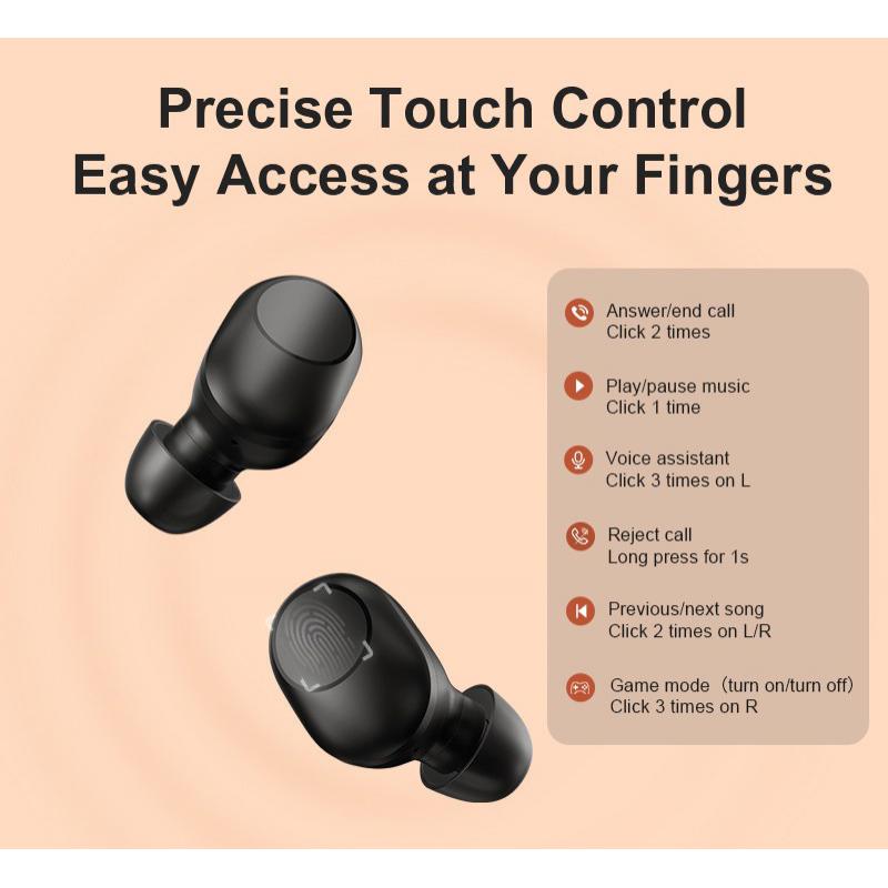 HAYLOU earphones GT5, true wireless, θήκη φόρτισης, touch control, μαύρα | eLabstore.gr HAYLOU earphones GT5, true wireless, θήκη φόρτισης, touch control, μαύρα | Αξεσουάρ κινητών | elabstore.gr