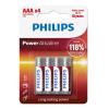 PHILIPS Power αλκαλικές μπαταρίες LR03P4B/5, AAA LR03 1.5V, 4τμχ | eLabstore.gr PHILIPS Power αλκαλικές μπαταρίες LR03P4B/5, AAA LR03 1.5V, 4τμχ | Μπαταρίες | elabstore.gr