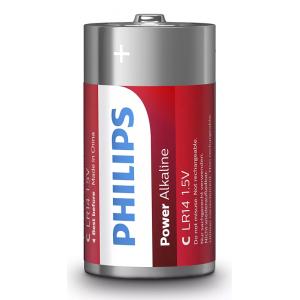 PHILIPS Power αλκαλικές μπαταρίες LR14P2B/05, Baby C LR14 1.5V, 2τμχ | eLabstore.gr PHILIPS Power αλκαλικές μπαταρίες LR14P2B/05, Baby C LR14 1.5V, 2τμχ | Μπαταρίες | elabstore.gr