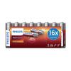 PHILIPS Power αλκαλικές μπαταρίες LR6P16F/10, AA LR6 1.5V, 16τμχ | Μπαταρίες | elabstore.gr