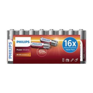 PHILIPS Power αλκαλικές μπαταρίες LR6P16F/10, AA LR6 1.5V, 16τμχ | Μπαταρίες | elabstore.gr
