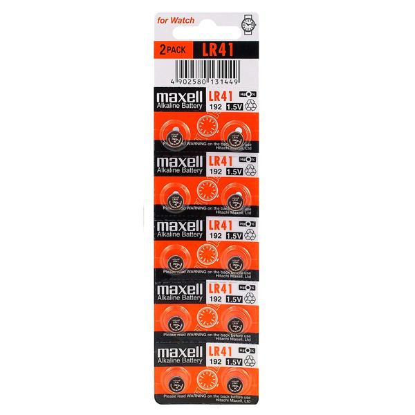 MAXELL αλκαλικές μπαταρίες ρολογιού LR41, 1.5V, 10τμχ | eLabstore.gr MAXELL αλκαλικές μπαταρίες ρολογιού LR41, 1.5V, 10τμχ | Μπαταρίες | elabstore.gr