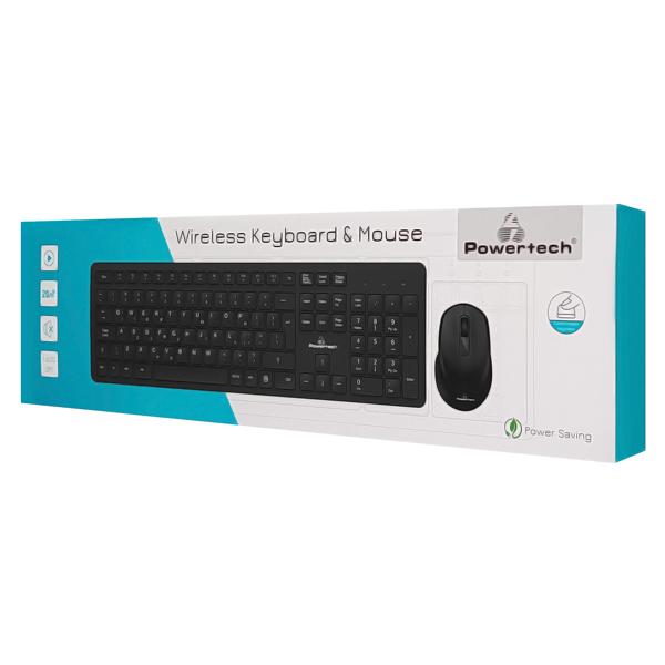 POWERTECH set ποντίκι & πληκτρολόγιο PT-837, ασύρματο, 1600dpi, μαύρο | eLabstore.gr POWERTECH set ποντίκι & πληκτρολόγιο PT-837, ασύρματο, 1600dpi, μαύρο | Συνοδευτικά PC | elabstore.gr