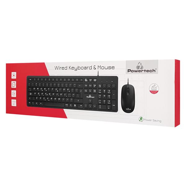 POWERTECH set ποντίκι & πληκτρολόγιο PT-838, ενσύρματο, 1000dpi, μαύρο | eLabstore.gr POWERTECH set ποντίκι & πληκτρολόγιο PT-838, ενσύρματο, 1000dpi, μαύρο | Συνοδευτικά PC | elabstore.gr