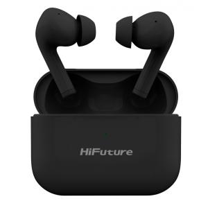 HIFUTURE earphones TrueAir ANC, true wireless, με θήκη φόρτισης, μαύρα | Αξεσουάρ κινητών | elabstore.gr
