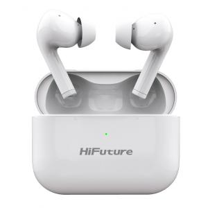 HIFUTURE earphones TrueAir ANC, true wireless, με θήκη φόρτισης, λευκά | Αξεσουάρ κινητών | elabstore.gr