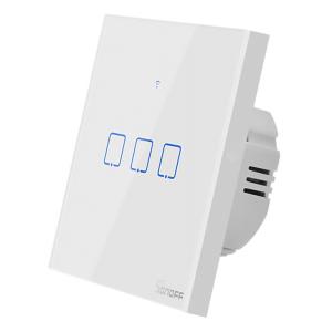 SONOFF smart διακόπτης ΤΧ-T2EU3C, αφής, τριπλός, λευκός | Οικιακές & Προσωπικές Συσκευές | elabstore.gr