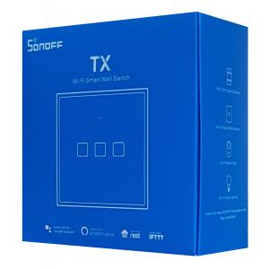 SONOFF smart διακόπτης ΤΧ-T2EU3C, αφής, τριπλός, λευκός | eLabstore.gr