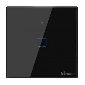 SONOFF smart διακόπτης ΤΧ-T3EU1C, αφής, μονός, μαύρος | Οικιακές & Προσωπικές Συσκευές | elabstore.gr