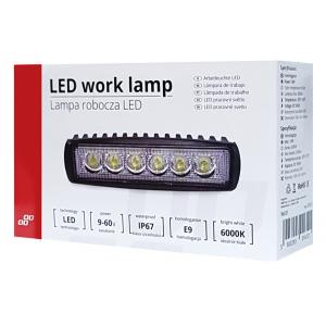 AMIO LED προβολέας WL01, μακρόστενος, 2000lm, IP67, 18W, 9-60V | Φωτισμός | elabstore.gr