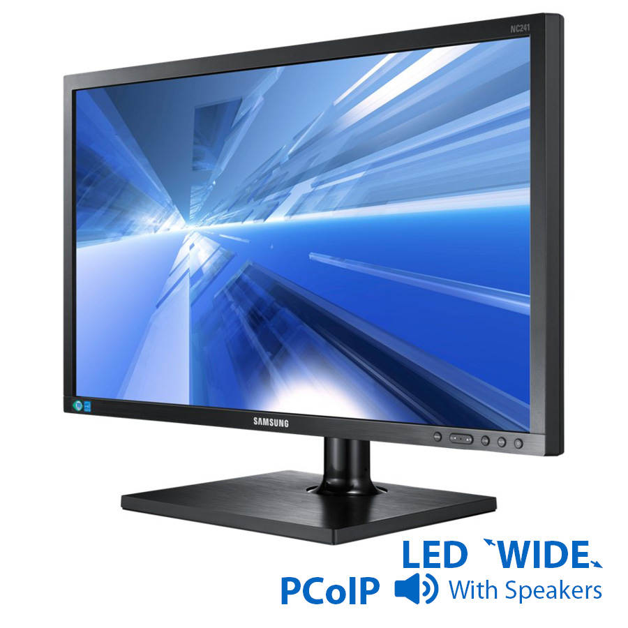 Used Monitor NC241 PCoIP LED/Samsung/24/1920x1080 Full HD/Wide/Black/w/Speakers/VGA | eLabstore.gr Used Monitor NC241 PCoIP LED/Samsung/24/1920x1080 Full HD/Wide/Black/w/Speakers/VGA | Refurbished | elabstore.gr