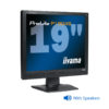 Used Monitor ProLite P1904S TFT/Iiyama/19"/1280 x1024/Black/w/Speakers/DVI-D & D-SUB | Refurbished | elabstore.gr