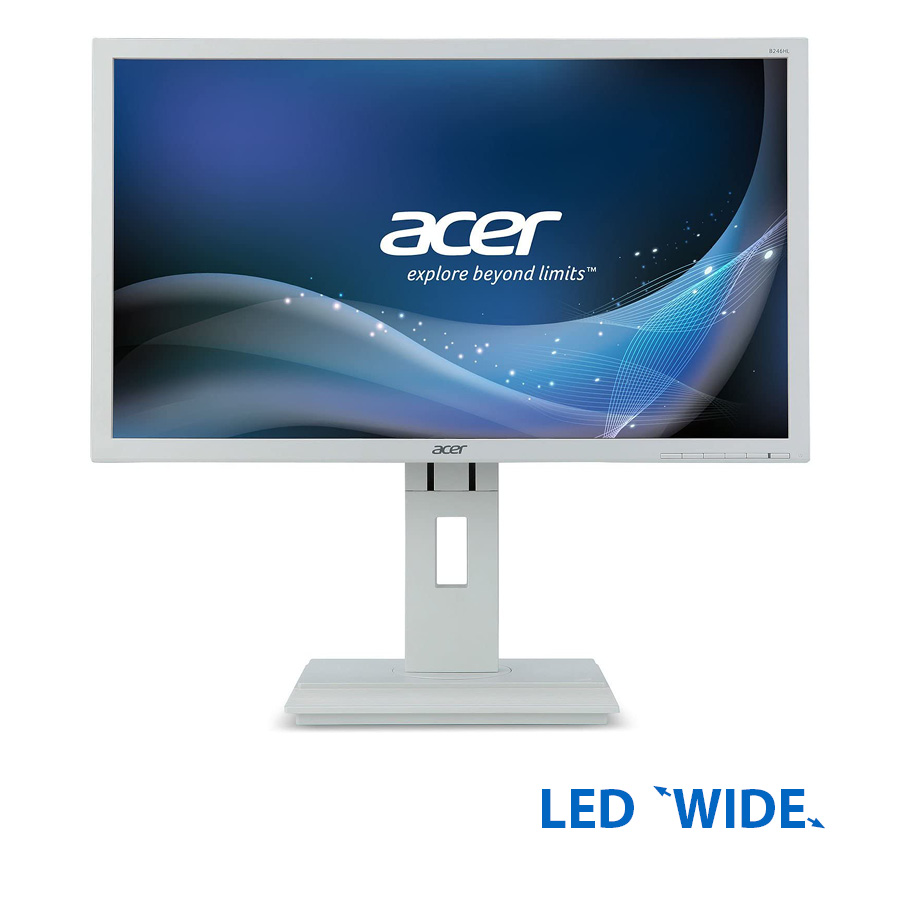 Used Monitor B246HL LED/ACER/24"/1920x1080/Wide/White/Grade (B-)/With Speakers/D-SUB & DVI-D | eLabstore.gr Used Monitor B246HL LED/ACER/24"/1920x1080/Wide/White/Grade (B-)/With Speakers/D-SUB & DVI-D | Refurbished | elabstore.gr