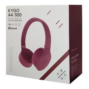 KYGO Bluetooth headphones Α4/300, ασύρματα & ενσύρματα, aptX, μπορντό | Αξεσουάρ κινητών | elabstore.gr