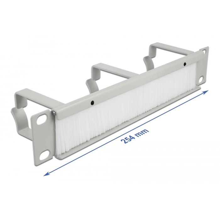 DELOCK Cable Managment 66541, 10", 3 θέσεων, 1U, με βούρτσα προστασίας | eLabstore.gr DELOCK Cable Managment 66541, 10", 3 θέσεων, 1U, με βούρτσα προστασίας | Εξοπλισμός IT | elabstore.gr